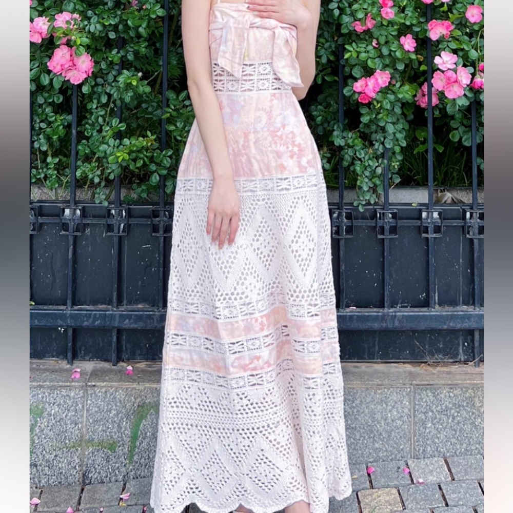 Free People sun maxi dress beach pastel - Picture 2 of 6